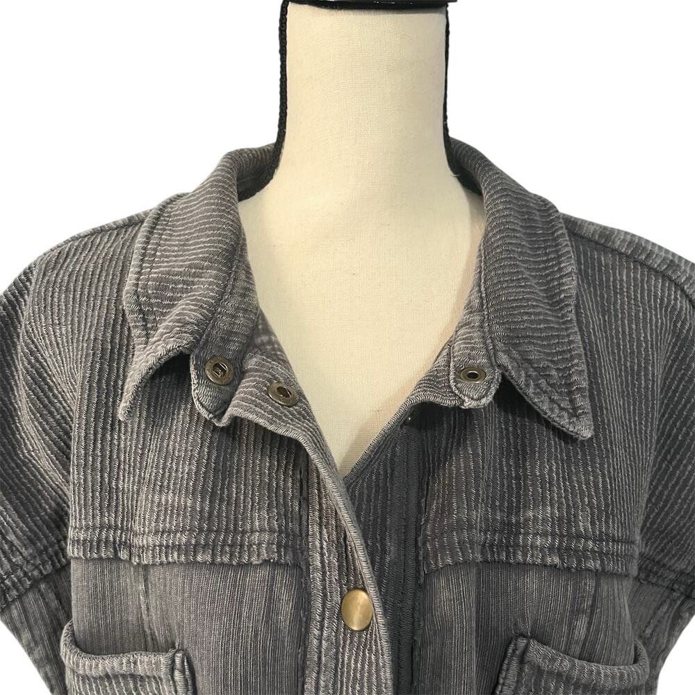 Pilcro Anthropologie NEW Women's Gray Belted Vest Top Sz M Boho Festival Chic - Picture 3 of 5
